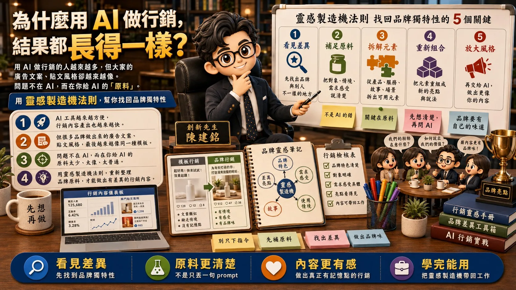 為什麼用 AI 做行銷，結果都長得一樣？
