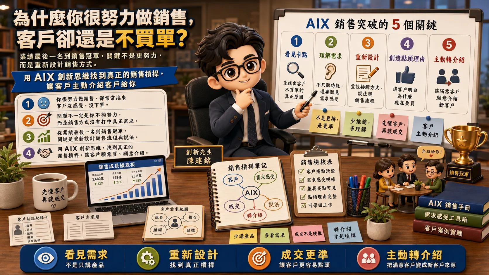 為什麼你很努力做銷售，客戶卻還是不買單？
