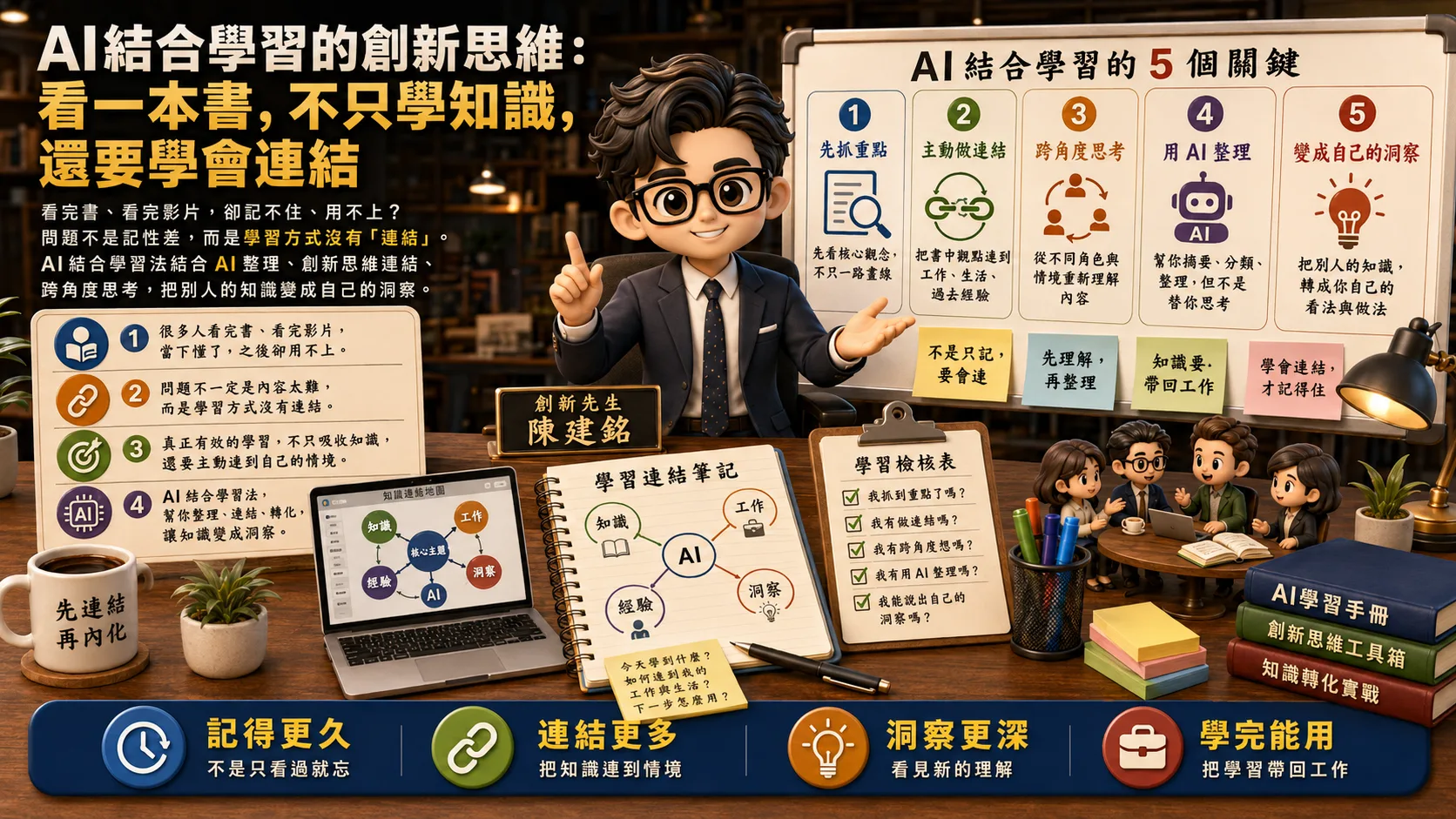 AIX 學習的創新思維：看一本書，不只學知識，還要學會連結
