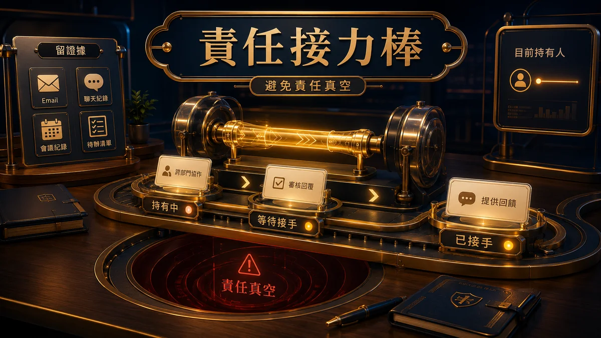 同事總是推卸責任怎麼辦?別急著留證據,先避免「責任真空」